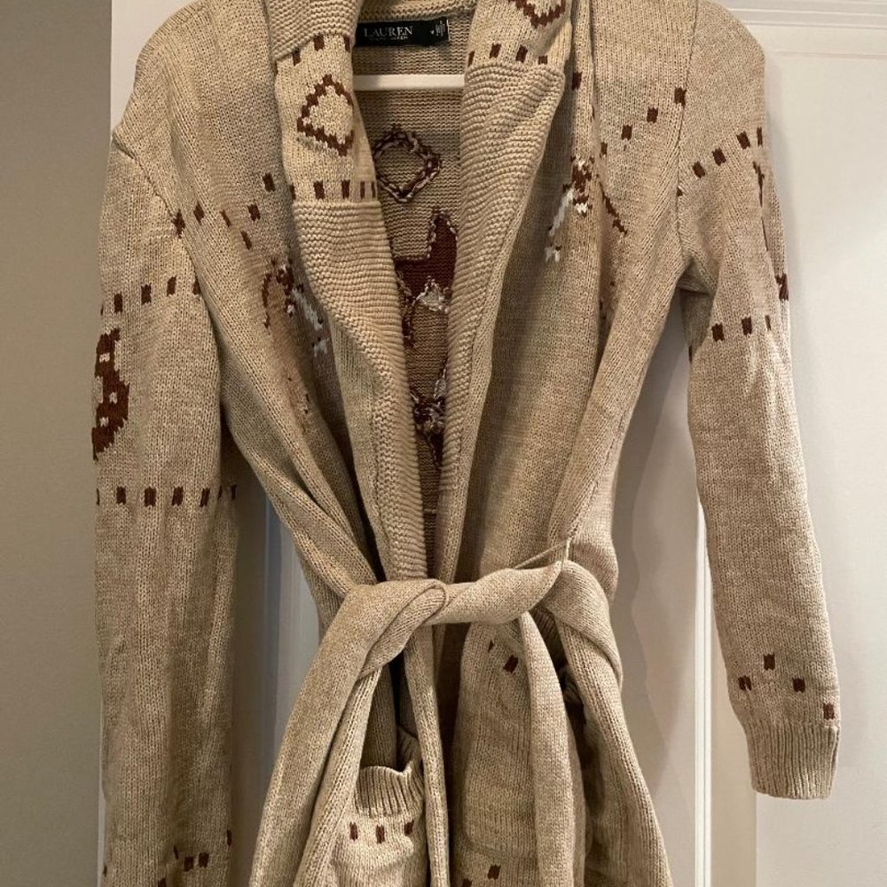 Ralph Lauren belted sweater